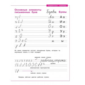 Нечаева. Русский язык 1 класс. Тетрадь по письму. В 4-х частях. Часть № 1